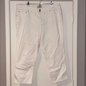 Lucky Brand White Emma Crop Jeans